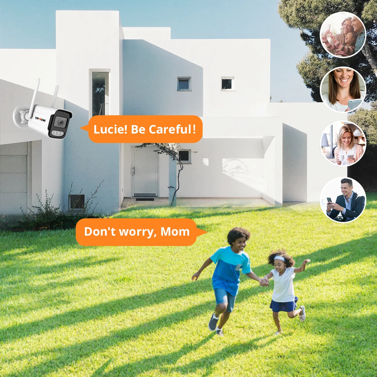 Wireless Outdoor Bullet Security Camera – AI Detection