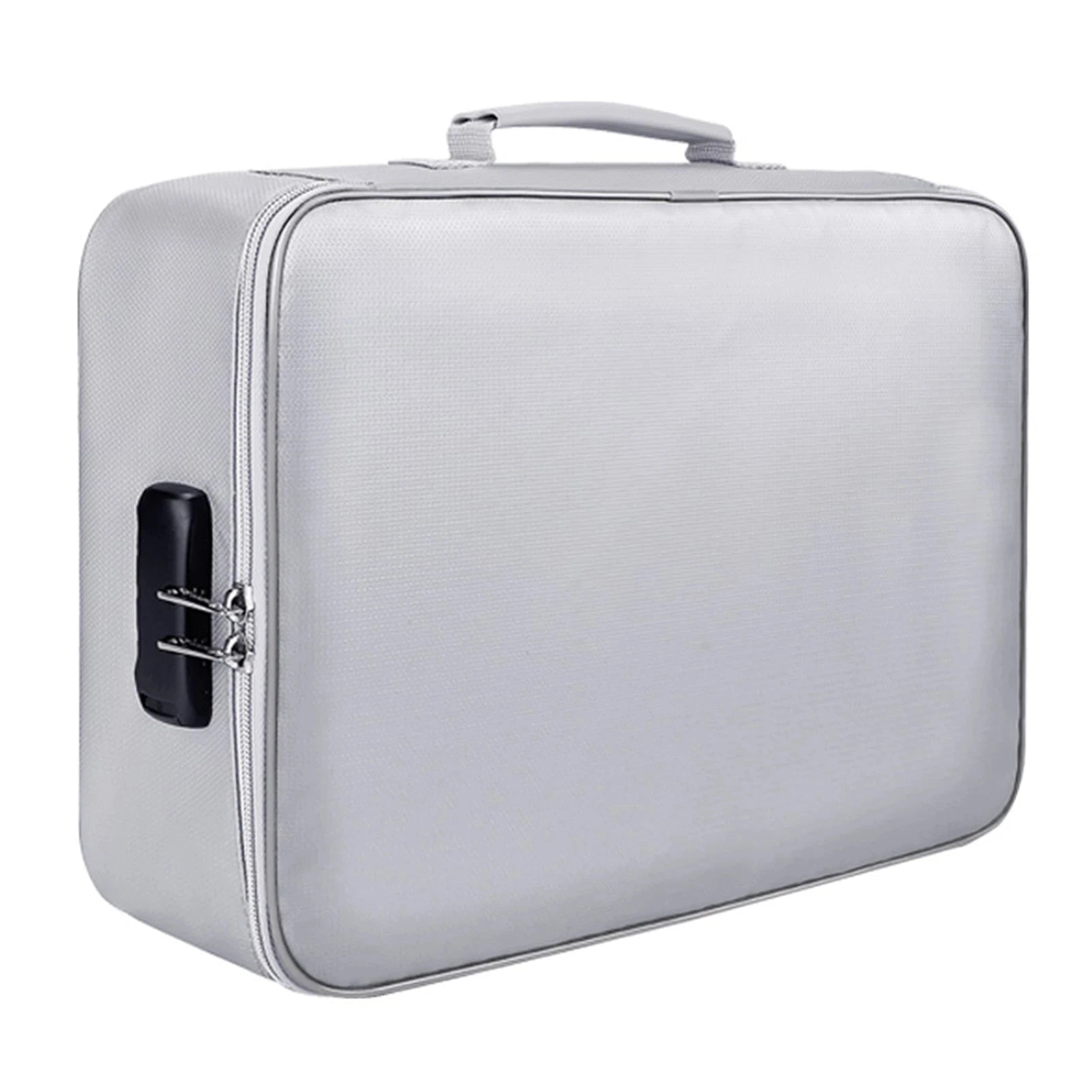 Bolsa para Documentos à Prova de Fogo Organizador de Segurança com Zíper, Carteira à Prova d'Água, Estojo Multicamadas para Cartões, Bolsa de Viagem para Arquivos, Caixa de Armazenamento de Papéis