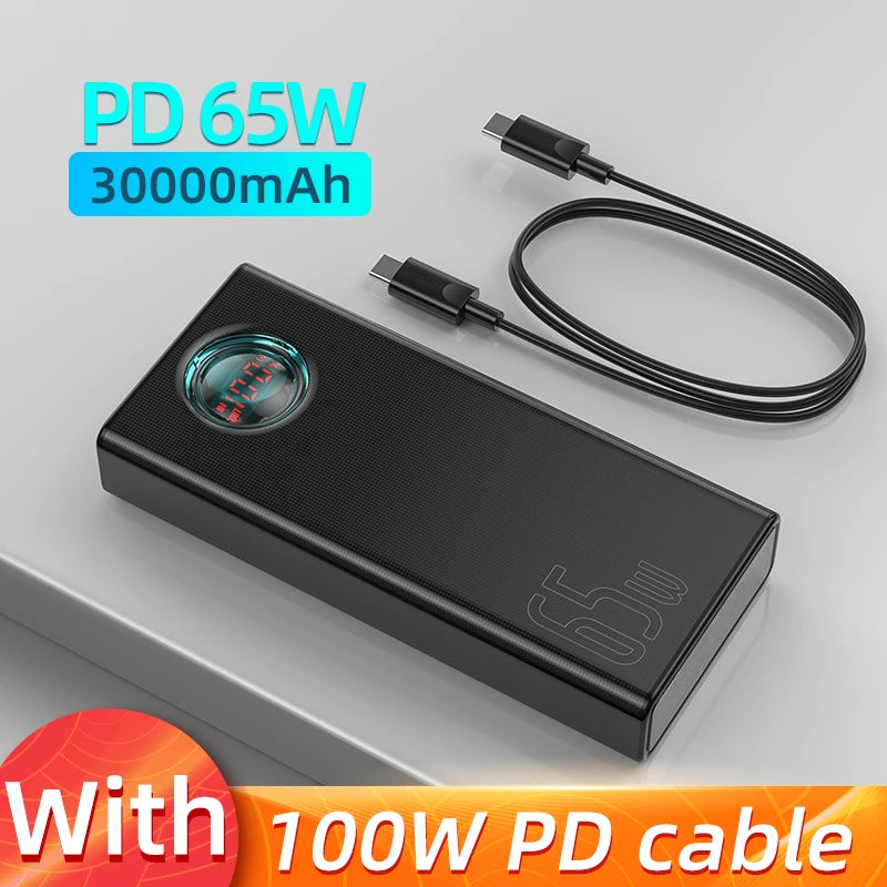 Baseus 65W 30000mAh PD Quick Charge Power Bank