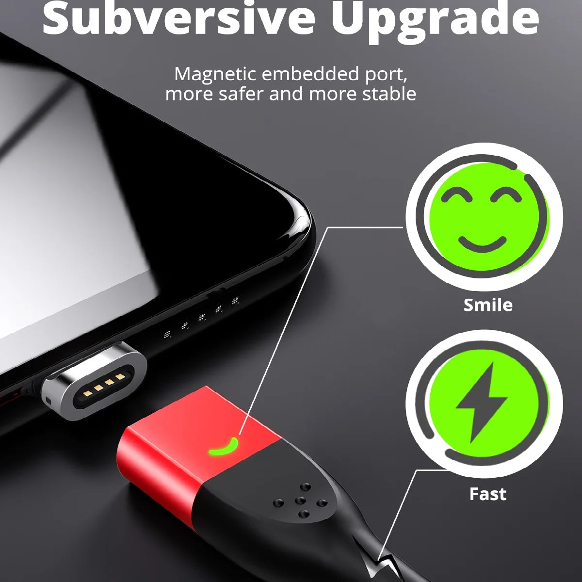 Cabo magnético de carregamento rápido USB FONKE 3A