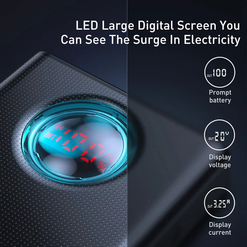 Baseus 65W 30000mAh PD Quick Charge Power Bank