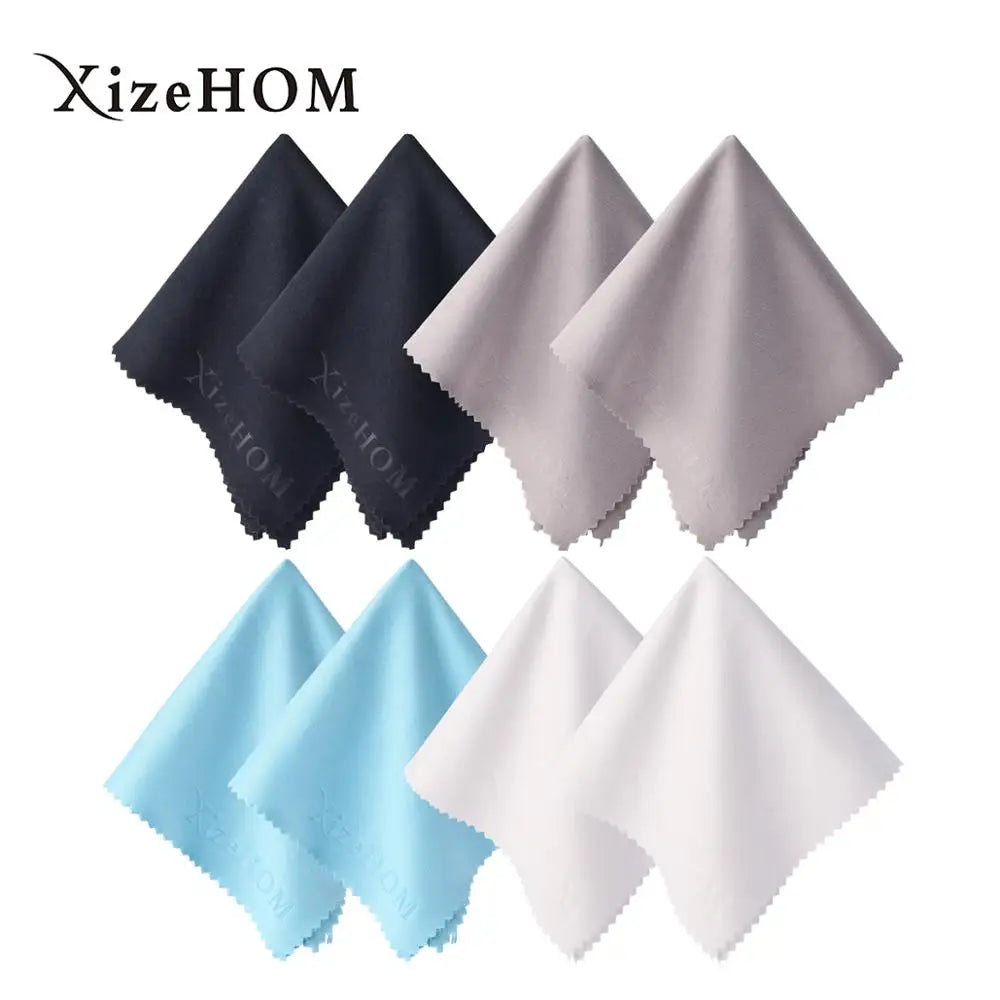 XizeHOM 8pcs Microfiber Glasses Cleaning Cloth – Lens & Phone Screen Wipes