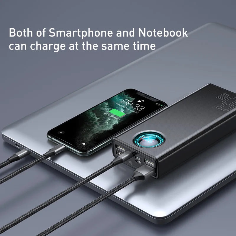 Baseus 65W 30000mAh PD Quick Charge Power Bank