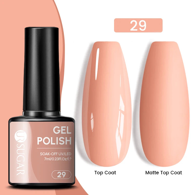 Glitter Gel Nail Polish – Semi-Permanent UV LED Gel with Sparkling Shimmer Finish