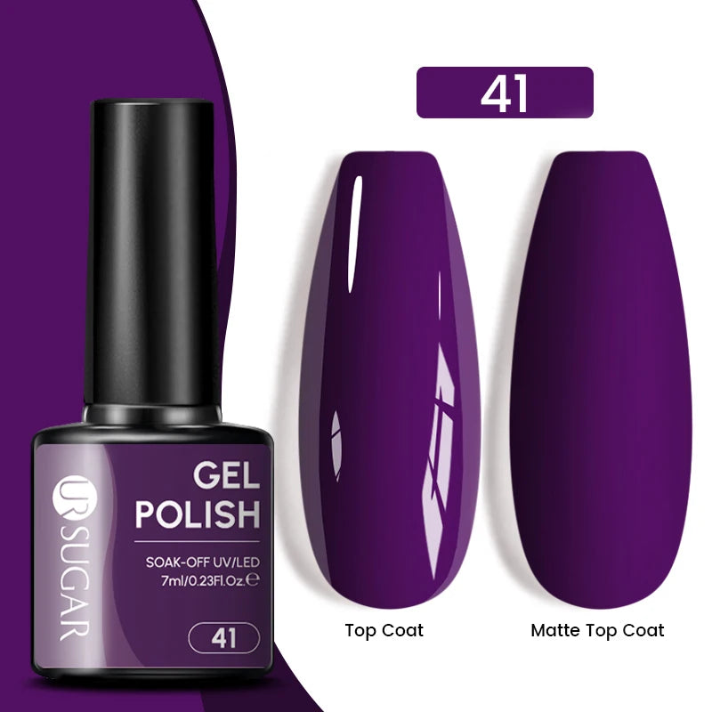 Dark Red Gel Nail Polish – Soak-Off LED/UV Gel Varnish for Salon & Home Use