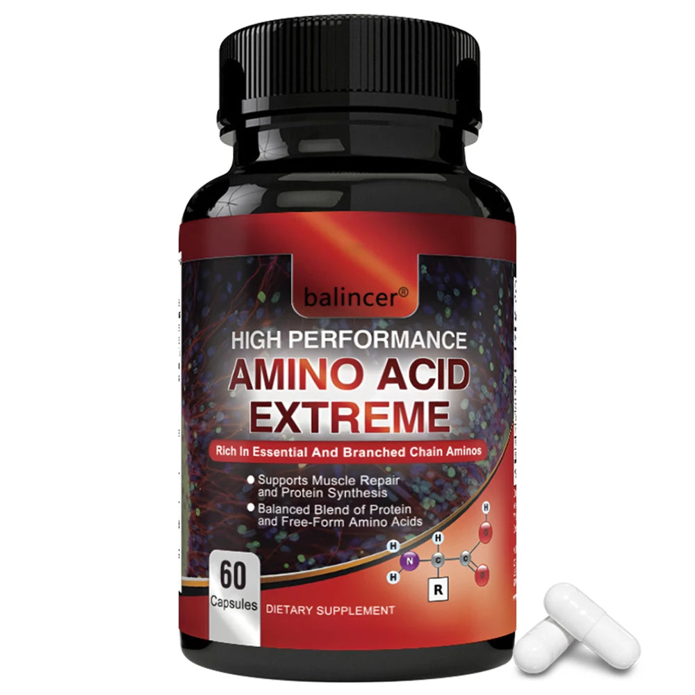 Aminoácidos Completos + BCAAs - Suplemento para Recuperação, Reparo e Crescimento Muscular