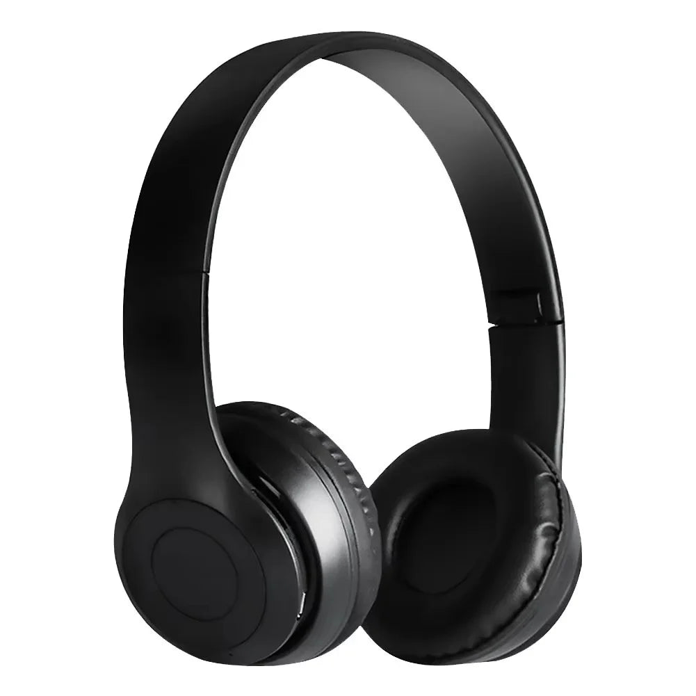 Fones de ouvido sem fio Bluetooth P47 - Fones de ouvido supra-auriculares dobráveis ​​com graves estéreo HiFi