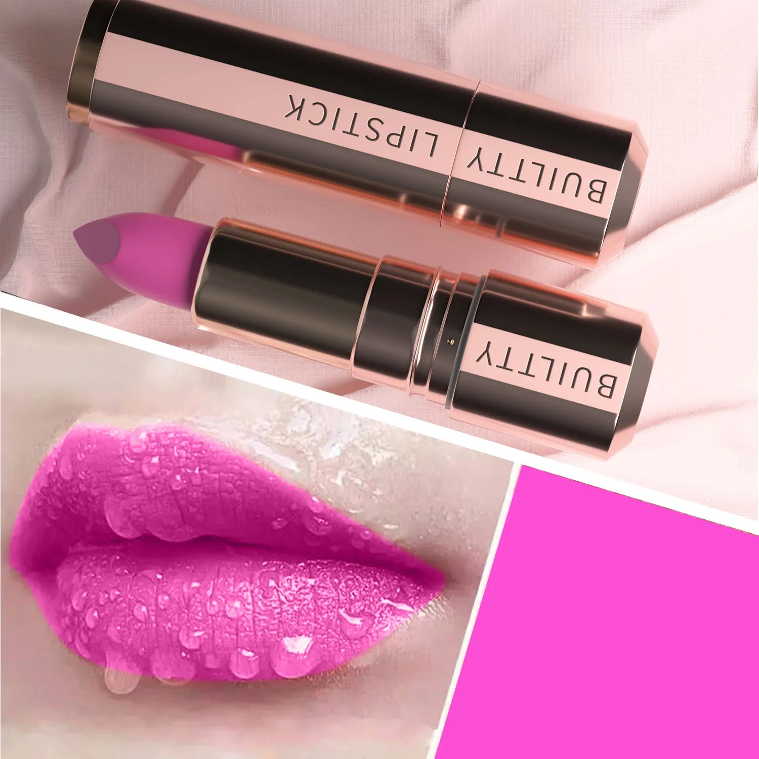 Batom Nude Matte - Batom macio, aveludado, de longa duração e que não transfere.