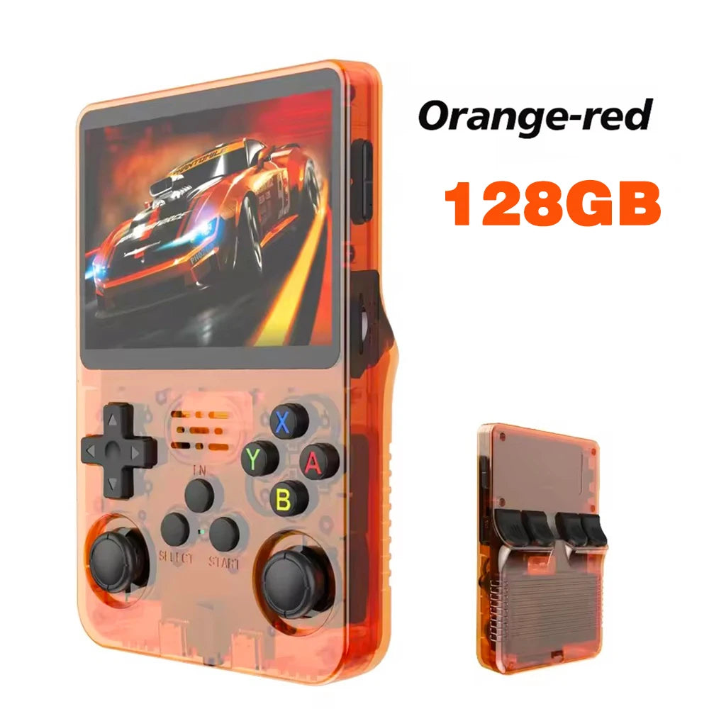 Console de jogos portátil retrô R36S - Sistema Linux de 3,5" com 128 GB de memória.
