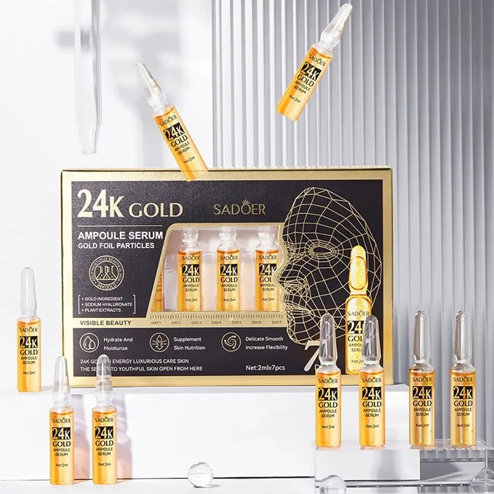Thread Lifting Facial Essence – 24K Gold Glow & Hydration