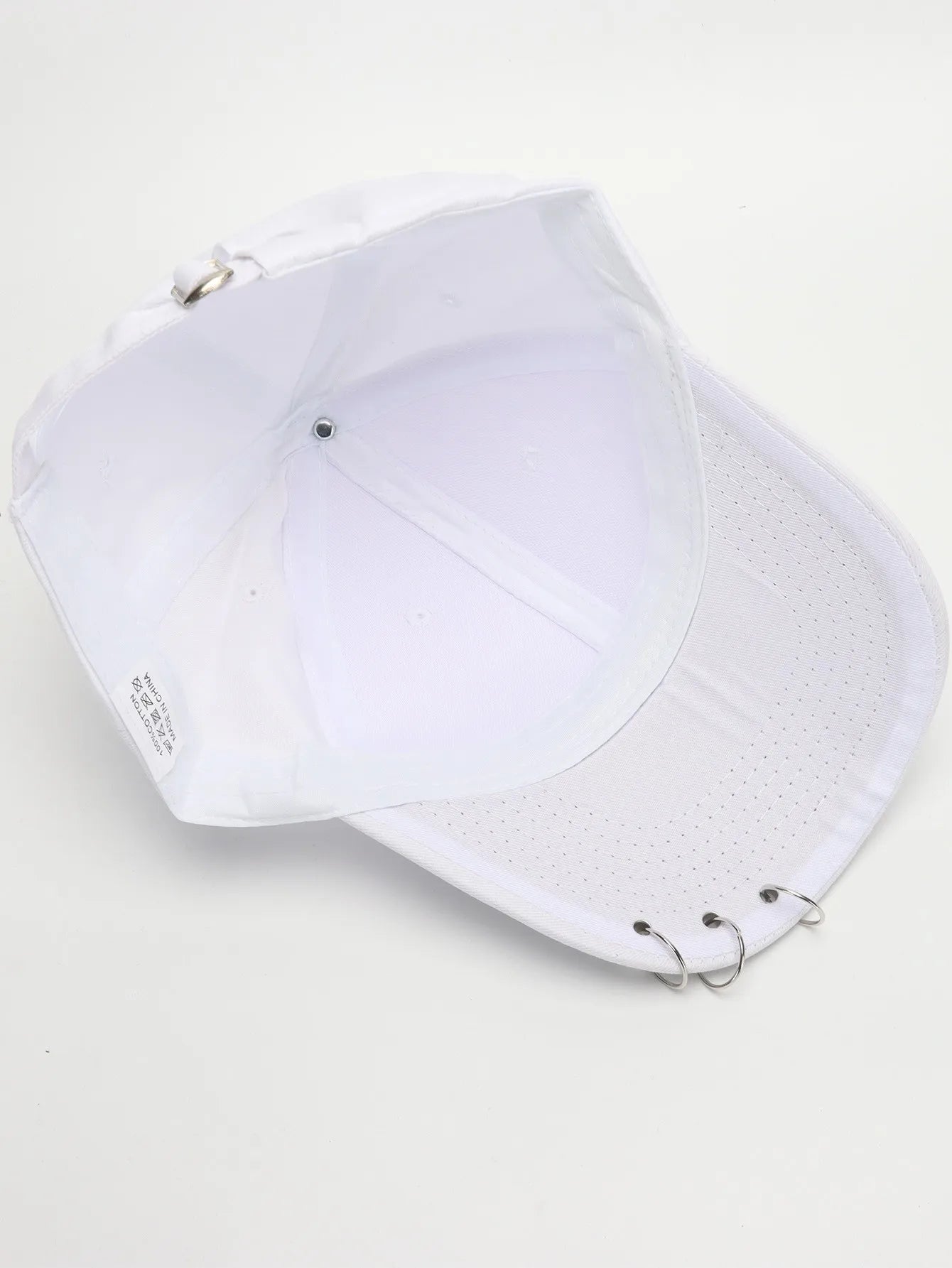 Boné de Beisebol com Anéis - Chapéu Snapback Estilo K-Pop Coreano para Homens e Mulheres