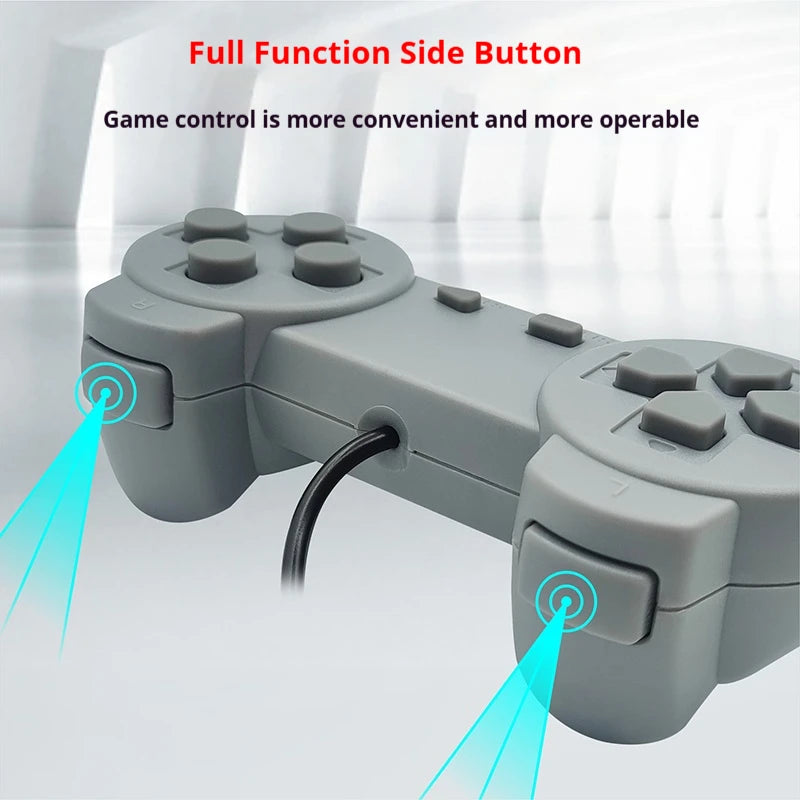 Console de jogos retrô - 620 jogos clássicos integrados com dois controles e saída HD
