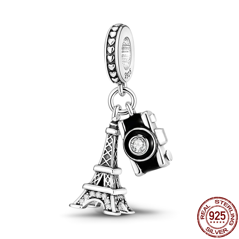 Berloque de Prata 925 com Zircônia - Berloque Compatível com Pulseira