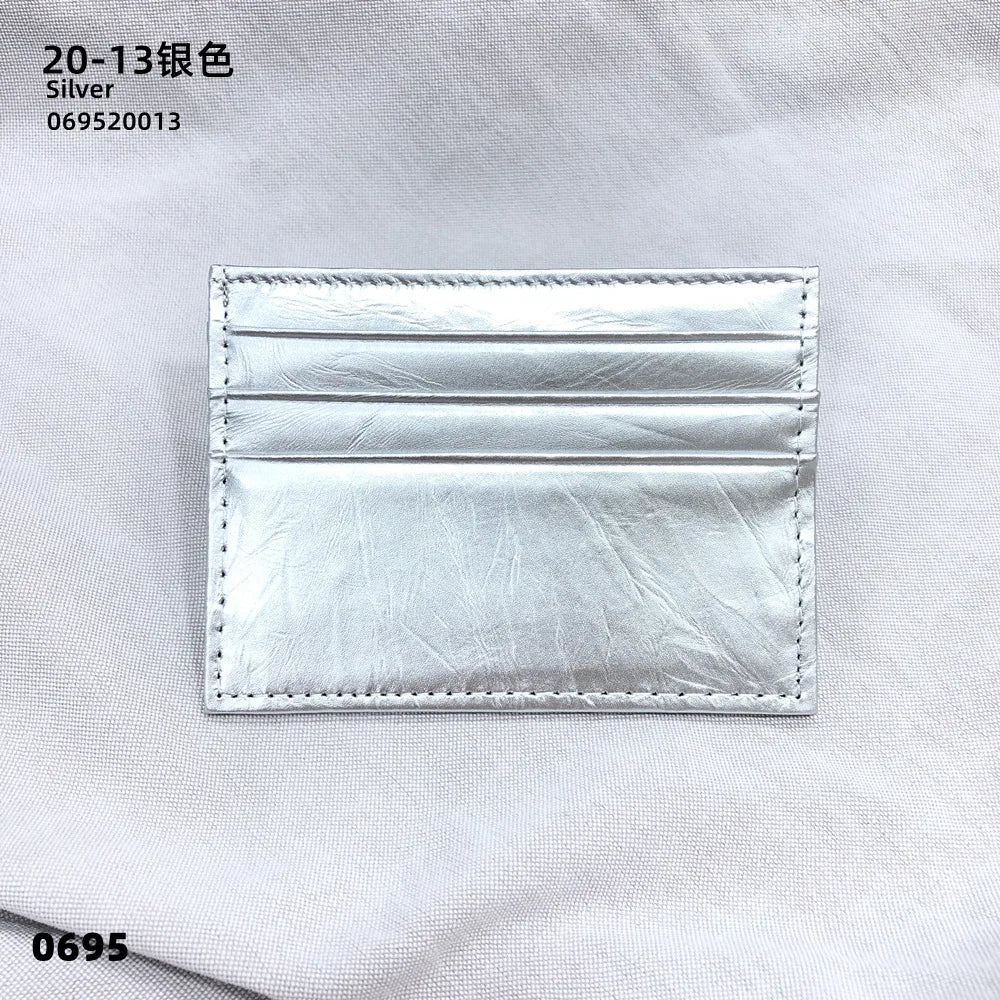 Custom Logo Leather Card Holder – Slim Wallet