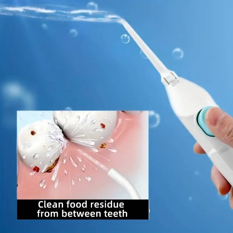 Irrigador oral portátil - Irrigador oral manual de alta pressão para limpeza dos dentes