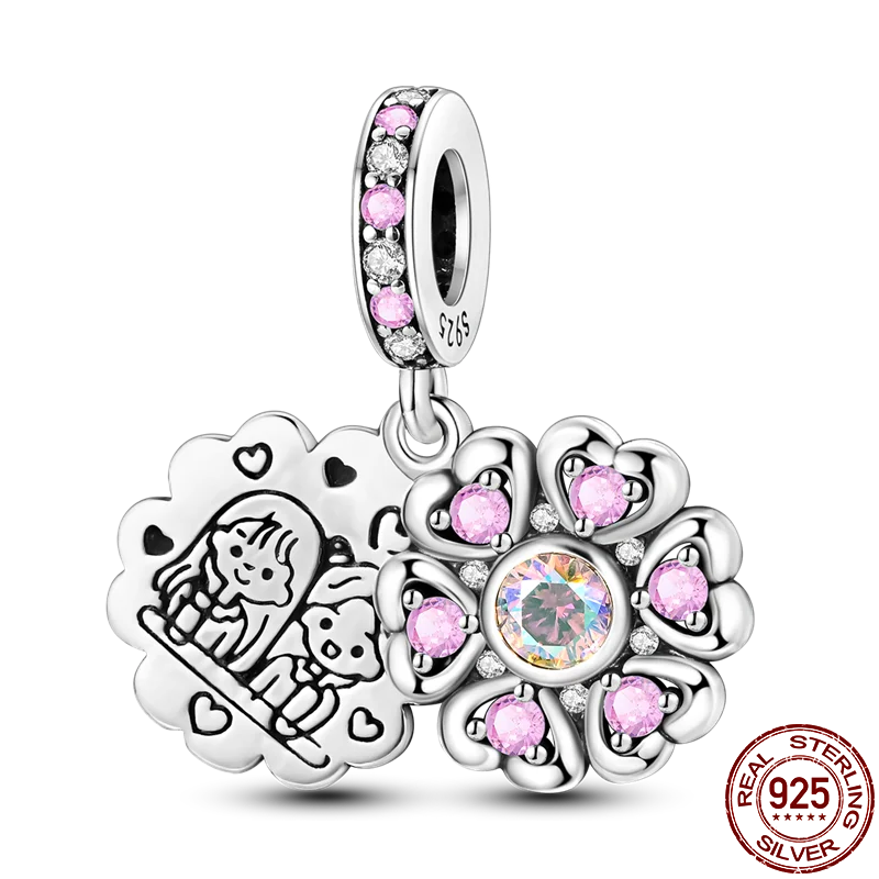 Berloque de Prata 925 com Zircônia - Berloque Compatível com Pulseira