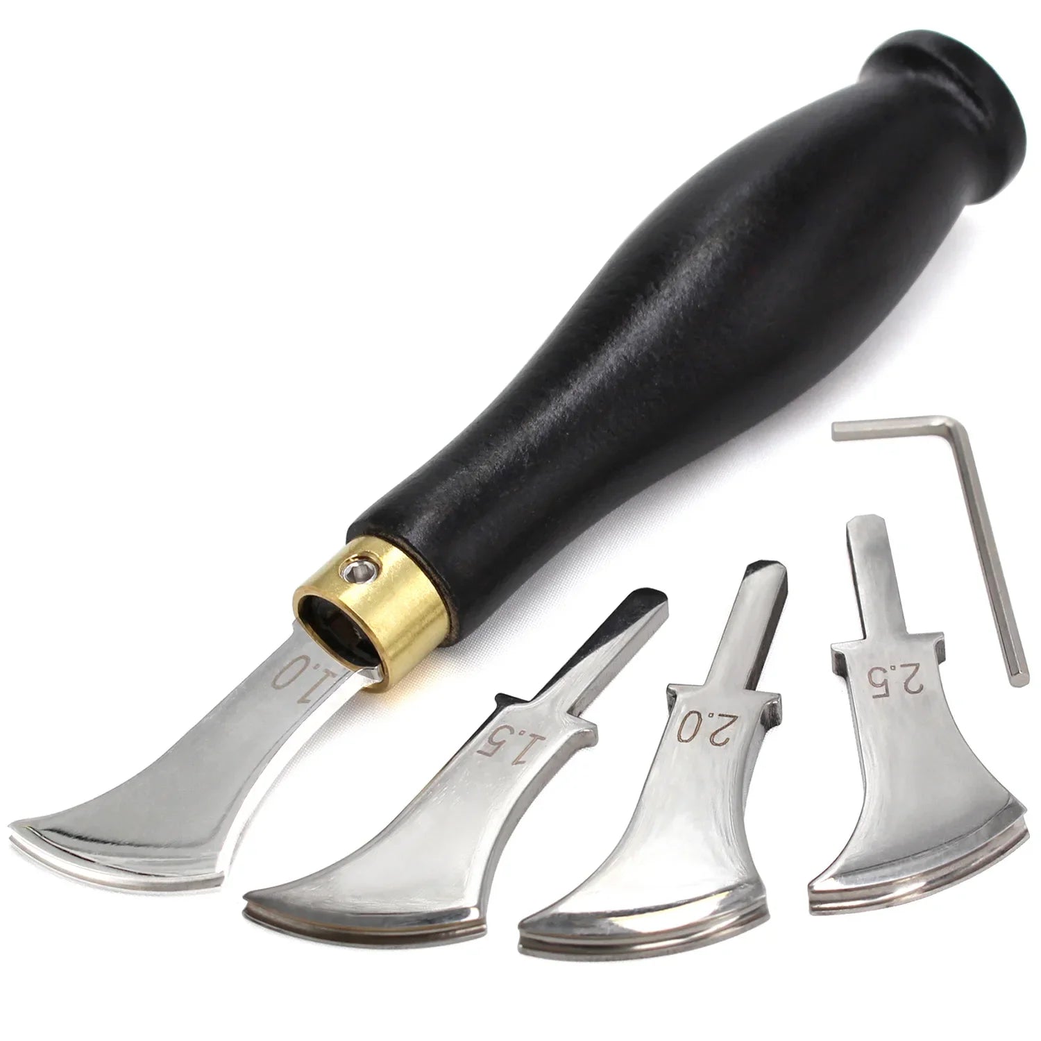 Leather Edge Creaser Tool – 1.0mm to 2.5mm Stainless Steel for Leathercraft