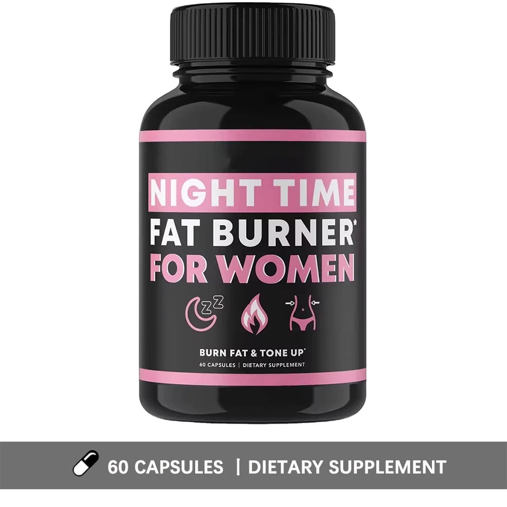 Queimador de Gordura Noturno para Mulheres - Impulsionador de Metabolismo Noturno e Apoio ao Sono