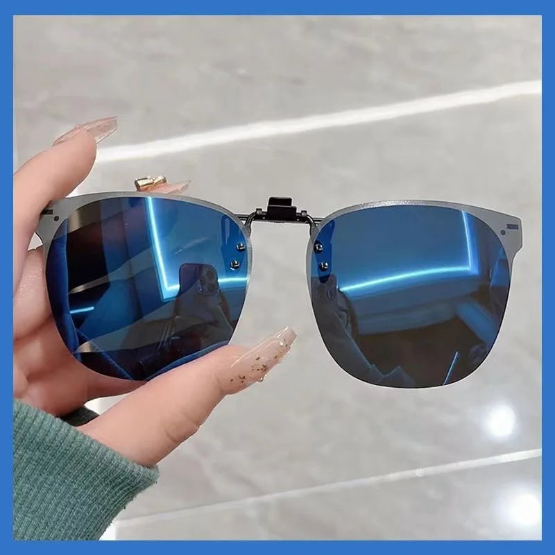 ☀️ 51% OFF! Polarized Clip-On Sunglasses - Flip-Up UV400 for Prescription Glasses