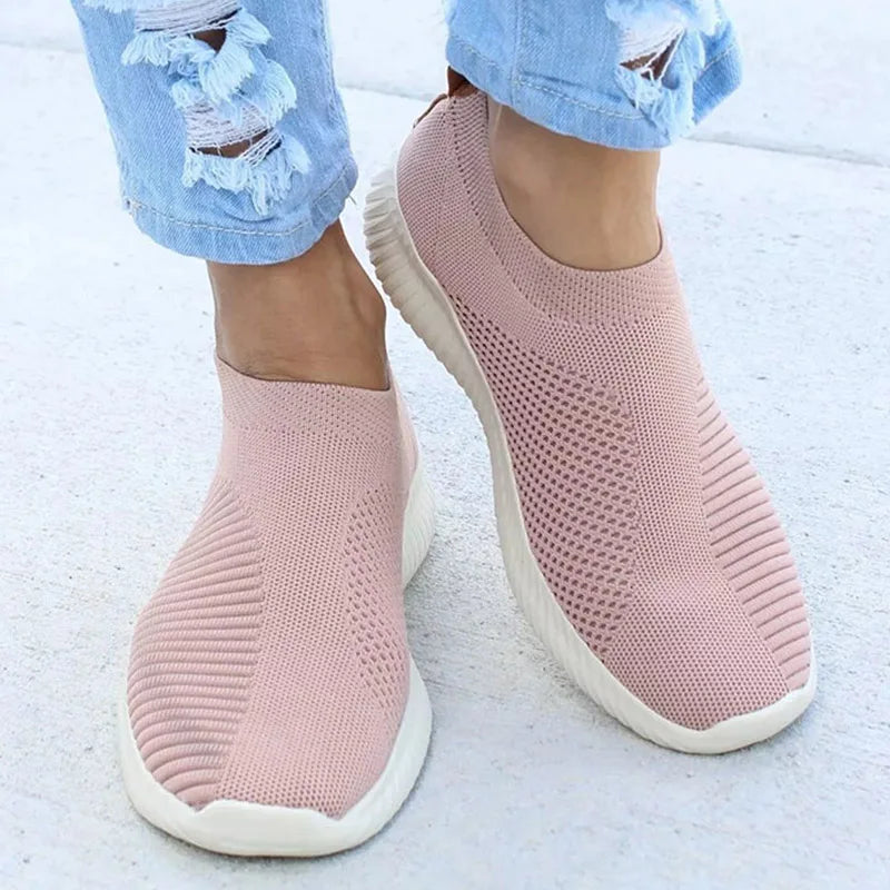Tênis Slip-On Feminino – Calçados Esportivos Casuais Confortáveis
