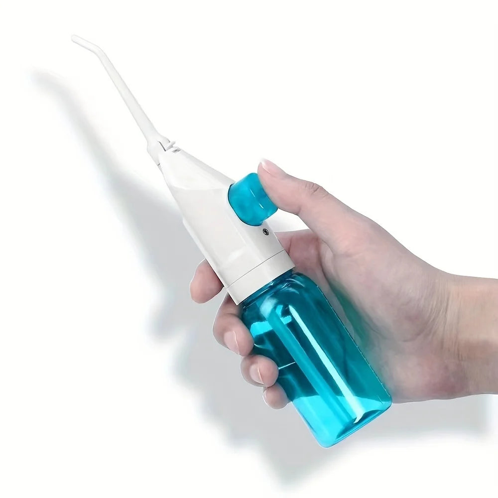 Irrigador oral portátil - Irrigador oral manual de alta pressão para limpeza dos dentes