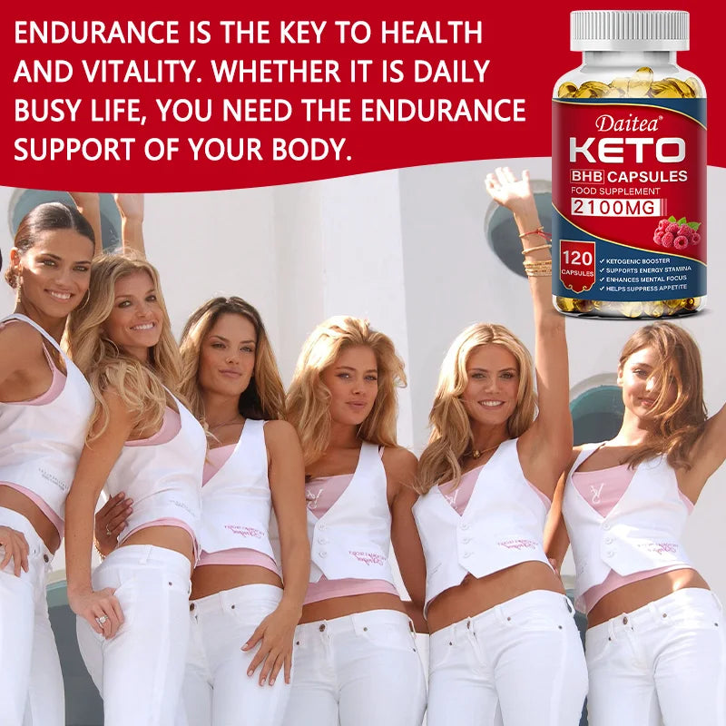 Keto BHB Capsules with Apple Cider Vinegar - Energy, Focus & Weight Management Support