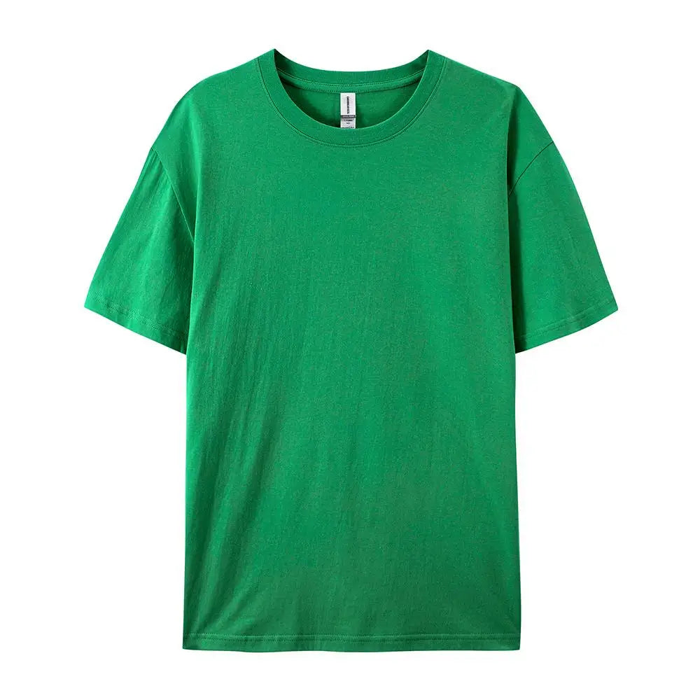 Solid Cotton T-Shirt Men & Women Casual Top