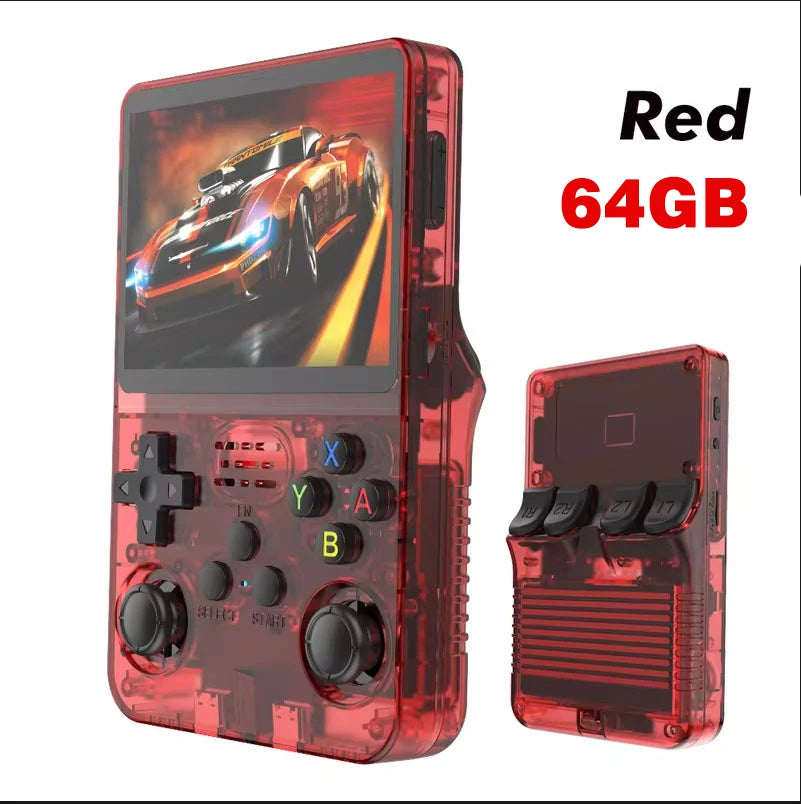 Console de jogos portátil retrô R36S - Sistema Linux de 3,5" com 128 GB de memória.