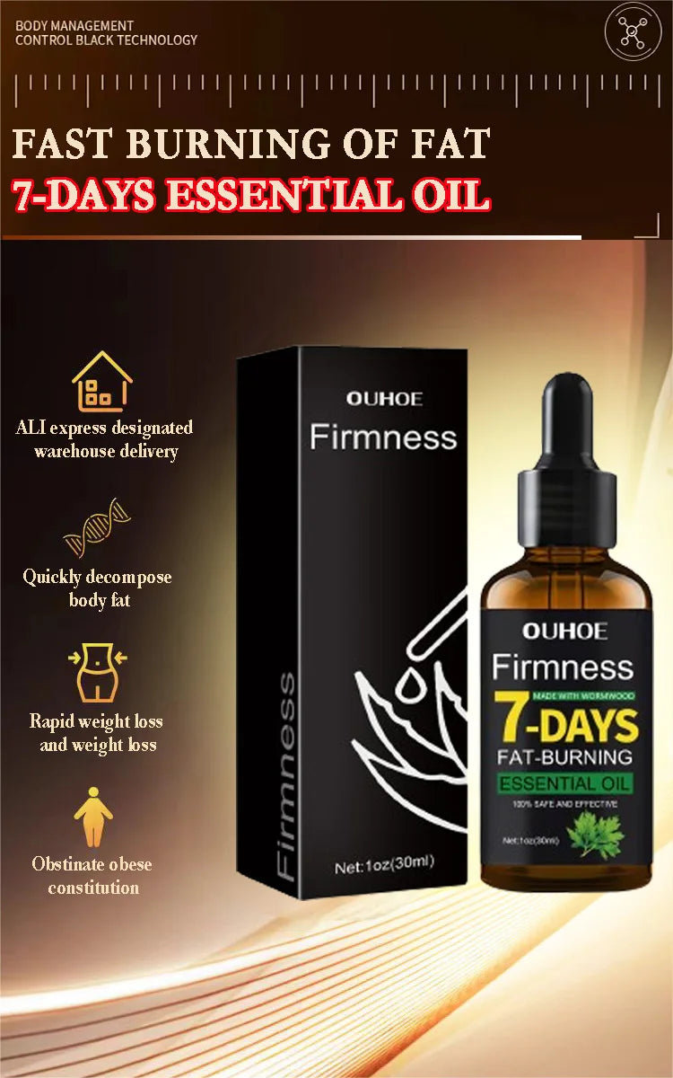 Natural Weight Loss Oil - Belly Fat Burning Cream with Green Tea & Grape Extract