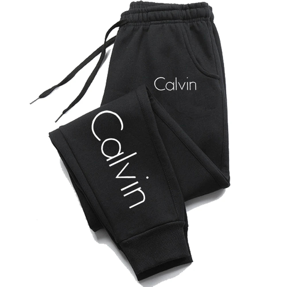 Calças de corrida esportivas estampadas – Calças de moletom fitness para homens e mulheres