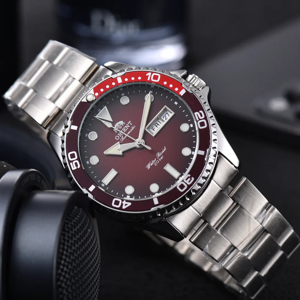 Men's Automatic Mechanical Watch – Luxury Stainless Steel Self-Winding Wristwatch | 17 Style Options