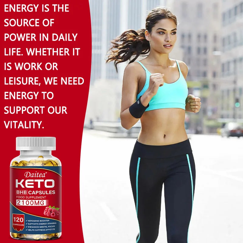 Keto BHB Capsules with Apple Cider Vinegar - Energy, Focus & Weight Management Support