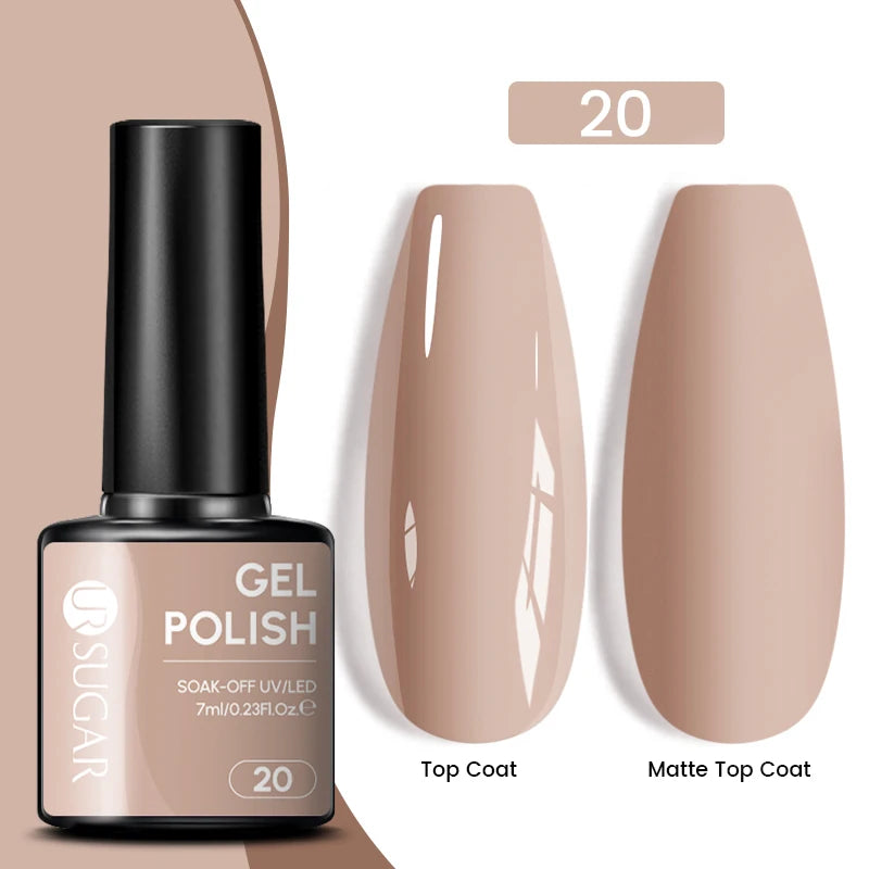 Glitter Gel Nail Polish – Semi-Permanent UV LED Gel with Sparkling Shimmer Finish