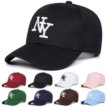 NY Letter Embroidered Baseball Cap - Unisex Adjustable Snapback for Spring & Autumn