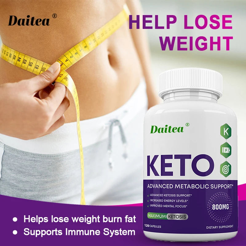 Keto Capsules 800mg - Apple Cider Vinegar for Weight Loss, Detox & Immunity