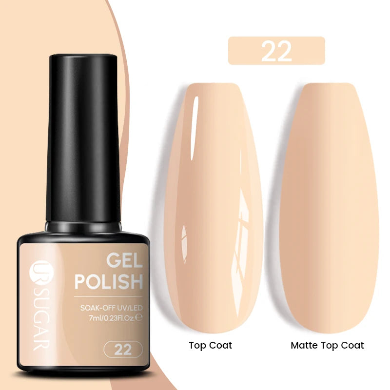Glitter Gel Nail Polish – Semi-Permanent UV LED Gel with Sparkling Shimmer Finish