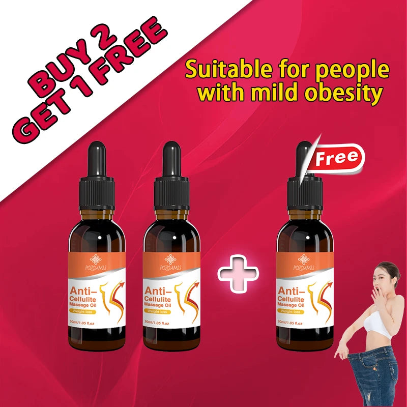 Óleo Essencial Emagrecedor - Óleo Corporal Natural para Queimar Gordura e Perder Peso