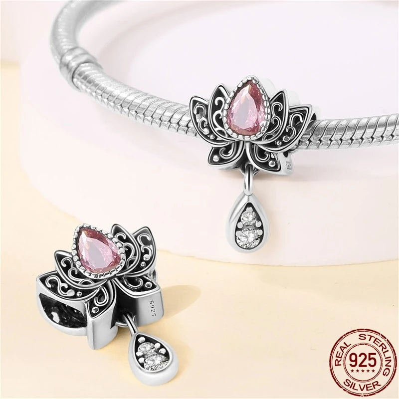 Berloque de Prata 925 com Zircônia - Berloque Compatível com Pulseira