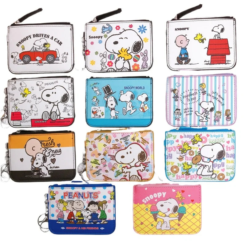 🐾 Snoopy Coin Purse – Cute Zipper Wallet for Kids, Teens & Adults