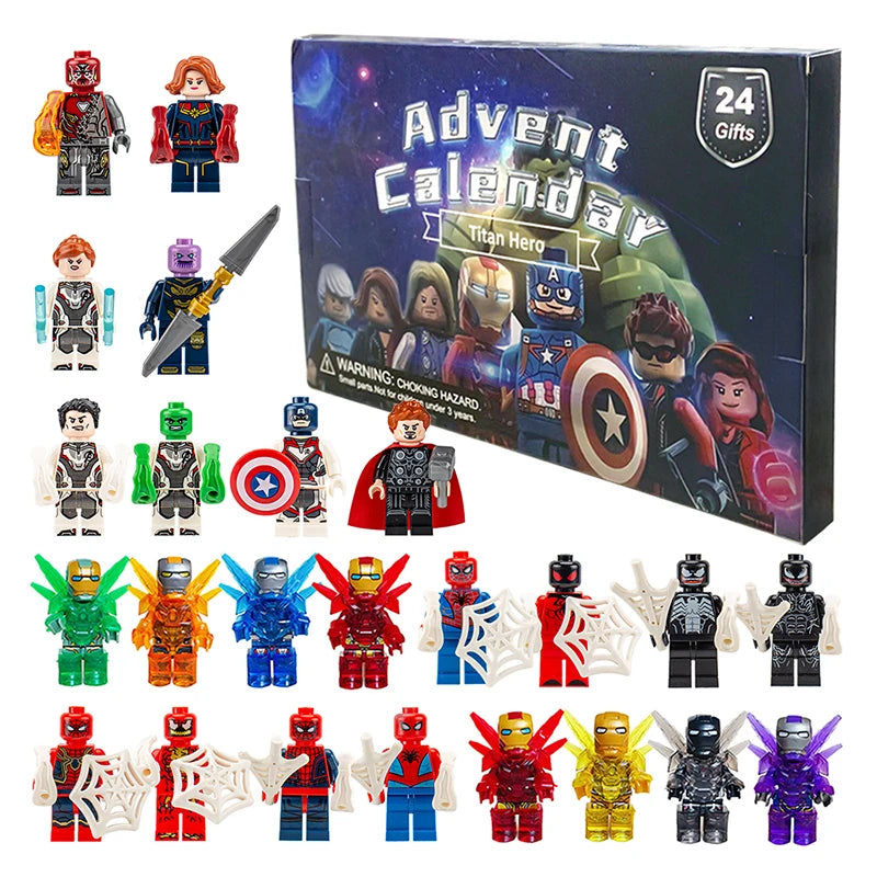 Calendário do Advento Marvel com 24 miniaturas de super-heróis