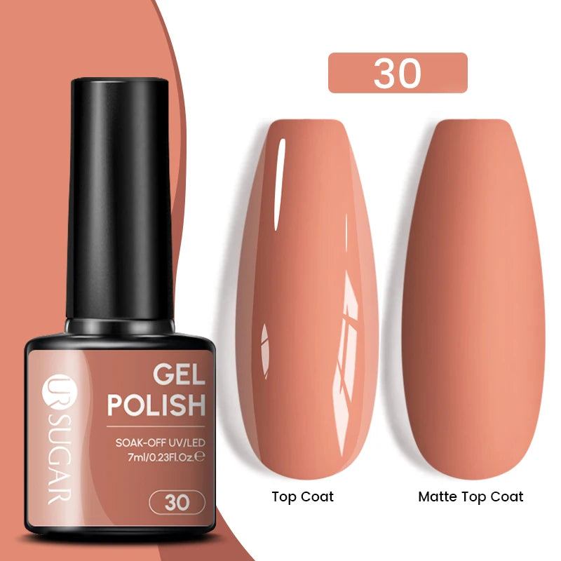 Glitter Gel Nail Polish – Semi-Permanent UV LED Gel with Sparkling Shimmer Finish