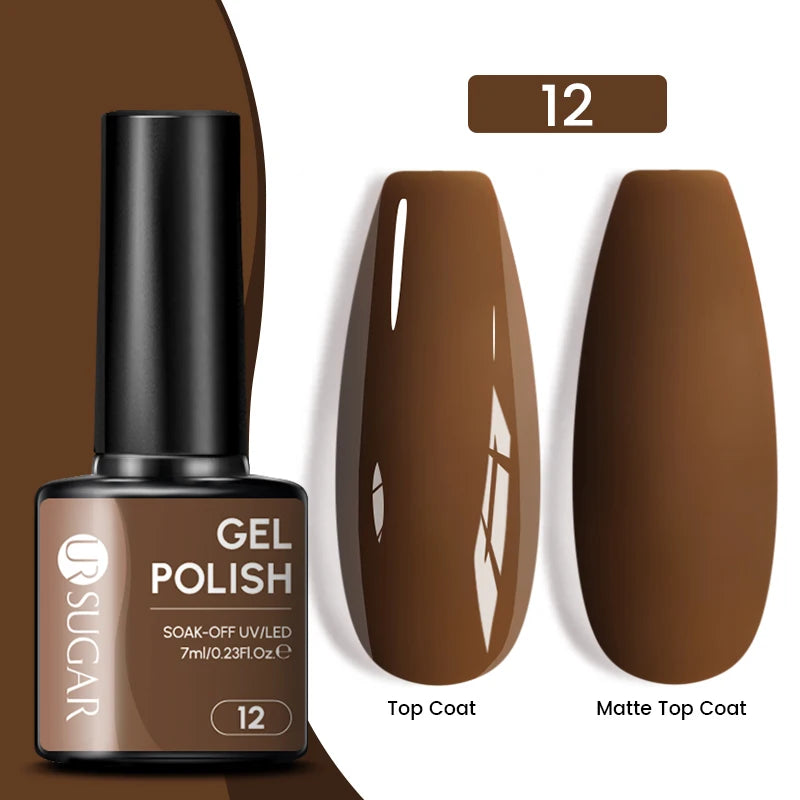 Glitter Gel Nail Polish – Semi-Permanent UV LED Gel with Sparkling Shimmer Finish