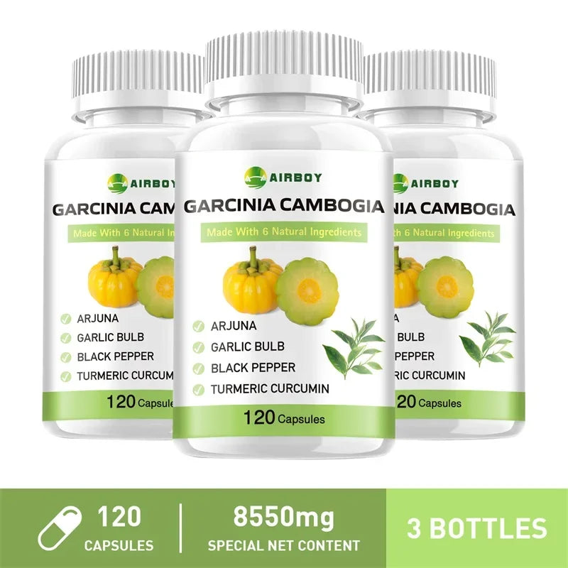 Cápsulas de Garcinia Cambogia – Queimador de Gordura Natural e Supressor de Apetite para Perda de Peso