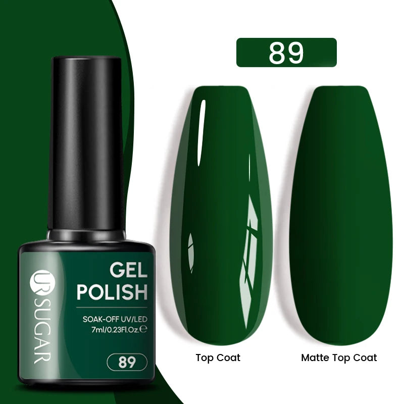 Dark Red Gel Nail Polish – Soak-Off LED/UV Gel Varnish for Salon & Home Use