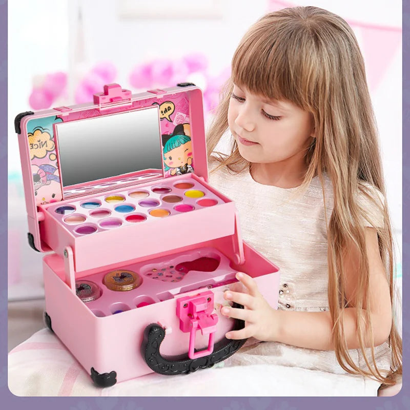 Children Pretend Play Makeup Box – Princess Cosmetic Set