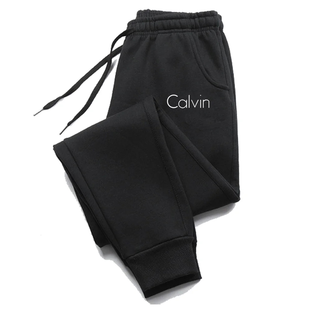 Calças de corrida esportivas estampadas – Calças de moletom fitness para homens e mulheres