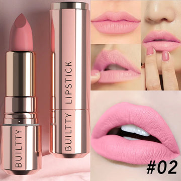 Batom Nude Matte - Batom macio, aveludado, de longa duração e que não transfere.