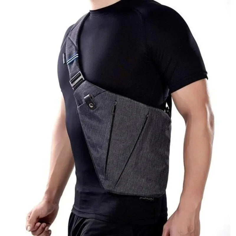 Bolsa de peito tática camuflada – Bolsa transversal impermeável para homens