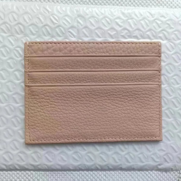 Custom Logo Leather Card Holder – Slim Wallet