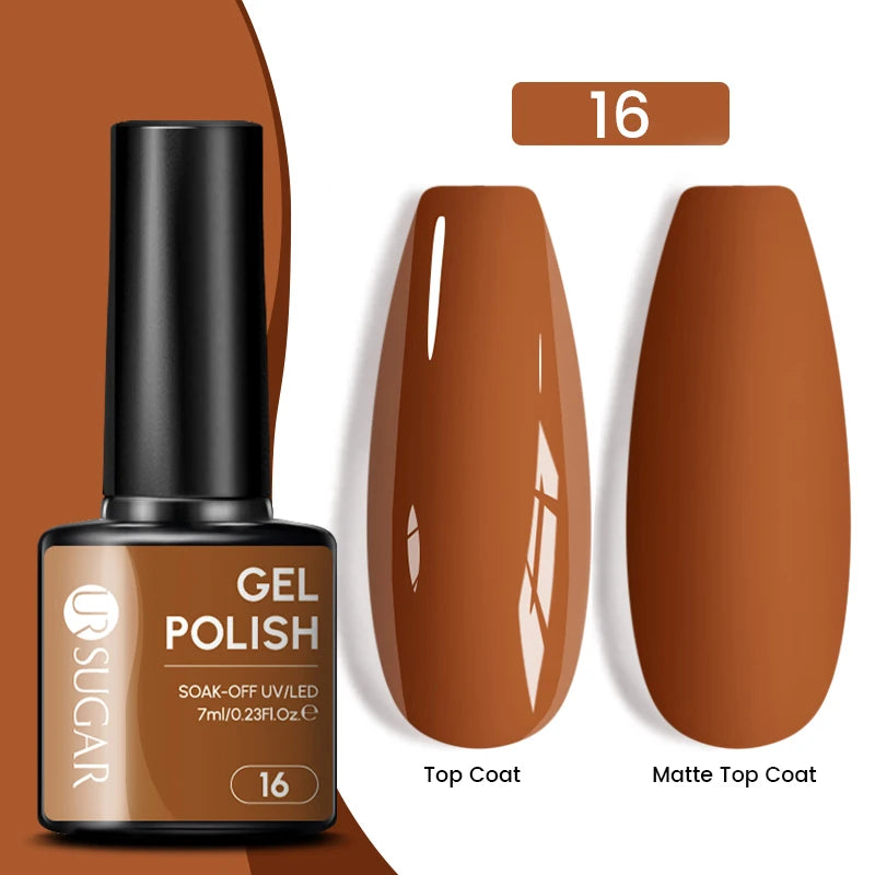 Dark Red Gel Nail Polish – Soak-Off LED/UV Gel Varnish for Salon & Home Use